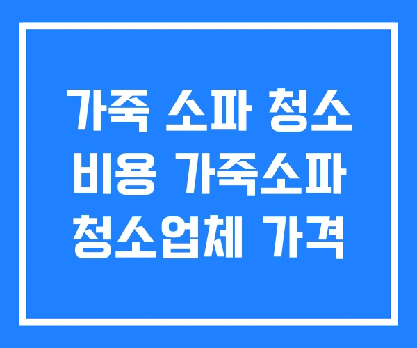 가죽 소파 청소 비용 가죽소파 청소업체 가격 가죽 소파 청소 비용 가죽소파 청소업체 가격