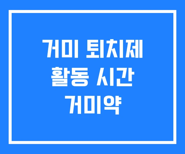 거미 퇴치제 활동 시간 거미약 거미 퇴치제 활동 시간 거미약