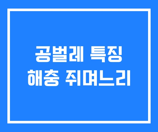공벌레 특징 해충 쥐며느리