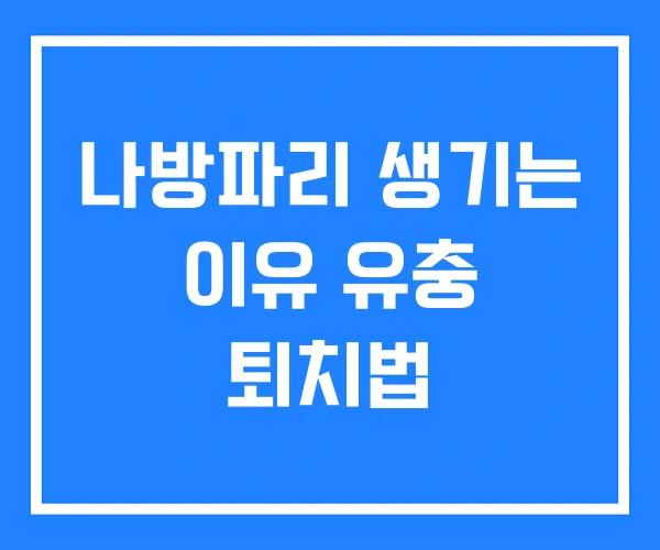 나방파리 생기는 이유 유충 퇴치법 나방파리 생기는 이유 유충 퇴치법