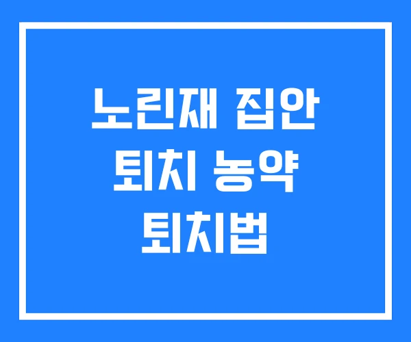 노린재 집안 퇴치 농약 퇴치법