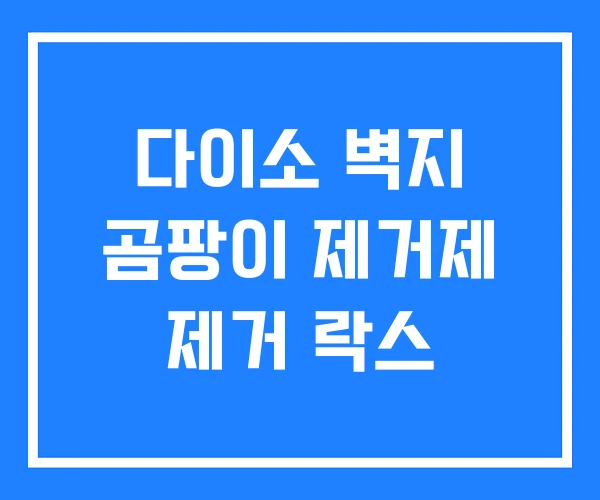 다이소 벽지 곰팡이 제거제 제거 락스