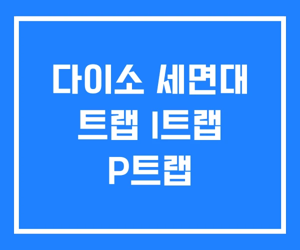 다이소 세면대 트랩 I트랩 P트랩 다이소 세면대 트랩 I트랩 P트랩