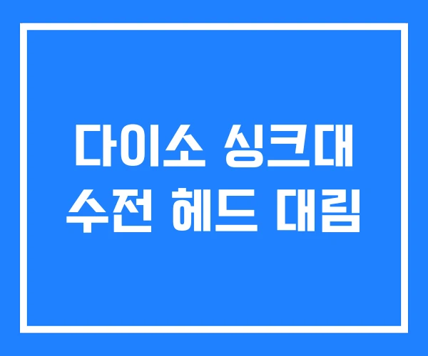 다이소 싱크대 수전 헤드 대림 다이소 싱크대 수전 헤드 대림
