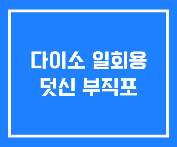 다이소 일회용 덧신 부직포 다이소 일회용 덧신 부직포