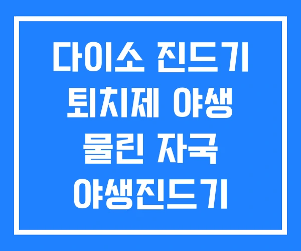 다이소 진드기 퇴치제 야생 물린 자국 야생진드기 살충제