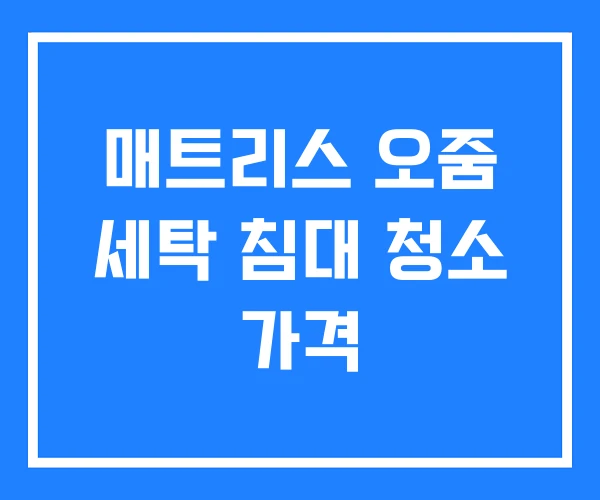 매트리스 오줌 세탁 침대 청소 가격 매트리스 오줌 세탁 침대 청소 가격