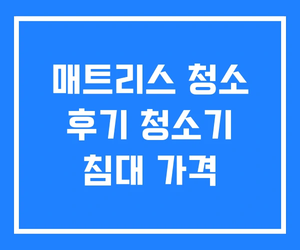 매트리스 청소 후기 청소기 침대 가격 매트리스 청소 후기 청소기 침대 가격