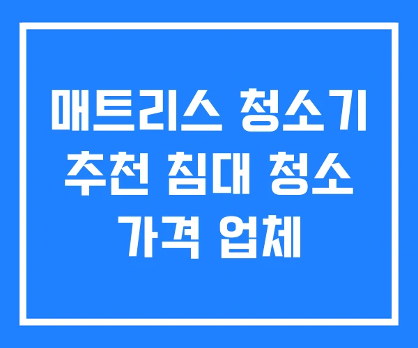 매트리스 청소기 추천 침대 청소 가격 업체 매트리스 청소기 추천 침대 청소 가격 업체