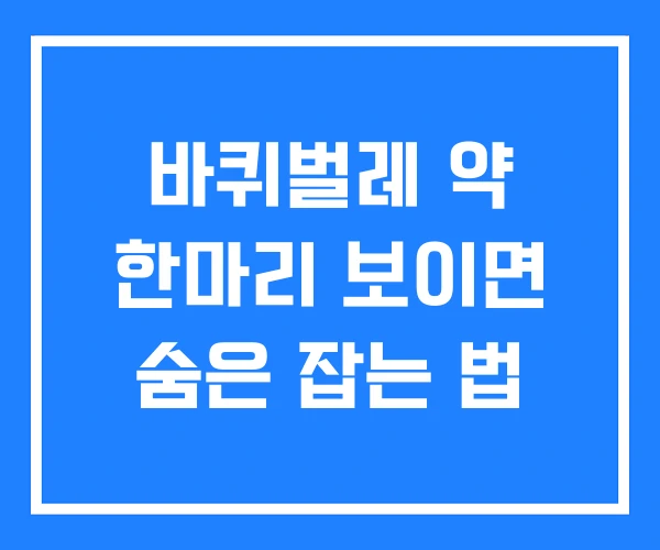 바퀴벌레 약 한마리 보이면 숨은 잡는 법