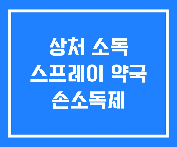 상처 소독 스프레이 약국 손소독제 상처 소독 스프레이 약국 손소독제