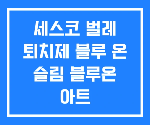 세스코 벌레 퇴치제 블루 온 슬림 블루온 아트 세스코 벌레 퇴치제 블루 온 슬림 블루온 아트