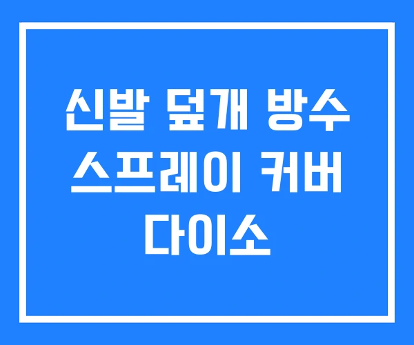 신발 덮개 방수 스프레이 커버 다이소 신발 덮개 방수 스프레이 커버 다이소
