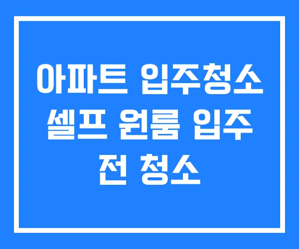 아파트 입주청소 셀프 원룸 입주 전 청소 아파트 입주청소 셀프 원룸 입주 전 청소