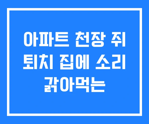 아파트 천장 쥐 퇴치 집에 소리 갉아먹는 아파트 천장 쥐 퇴치 집에 소리 갉아먹는