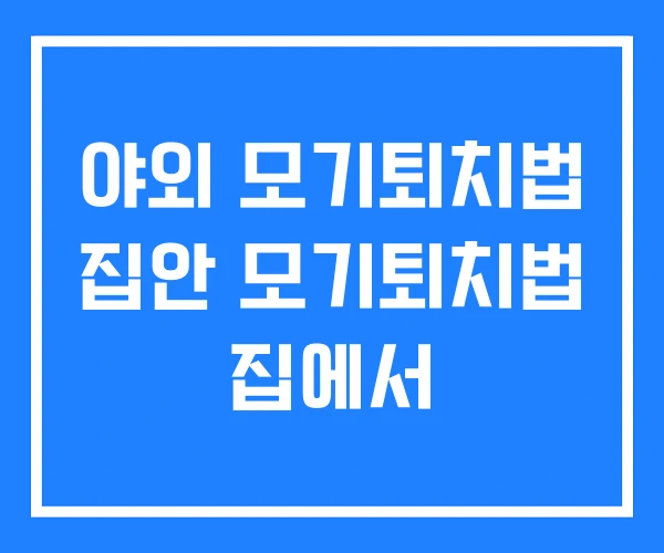 야외 모기퇴치법 집안 모기퇴치법 집에서 야외 모기퇴치법 집안 모기퇴치법 집에서