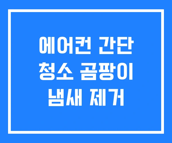 에어컨 간단 청소 곰팡이 냄새 제거 에어컨 간단 청소 곰팡이 냄새 제거