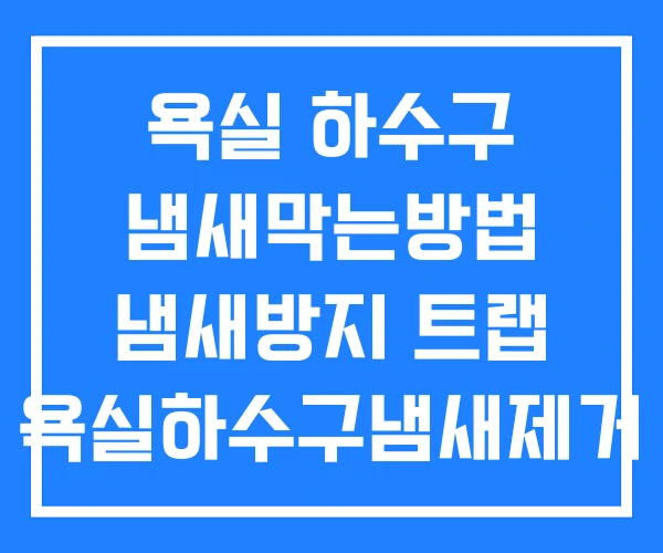 욕실 하수구 냄새막는방법 냄새방지 트랩 욕실하수구냄새제거 욕실 하수구 냄새막는방법 냄새방지 트랩 욕실하수구냄새제거