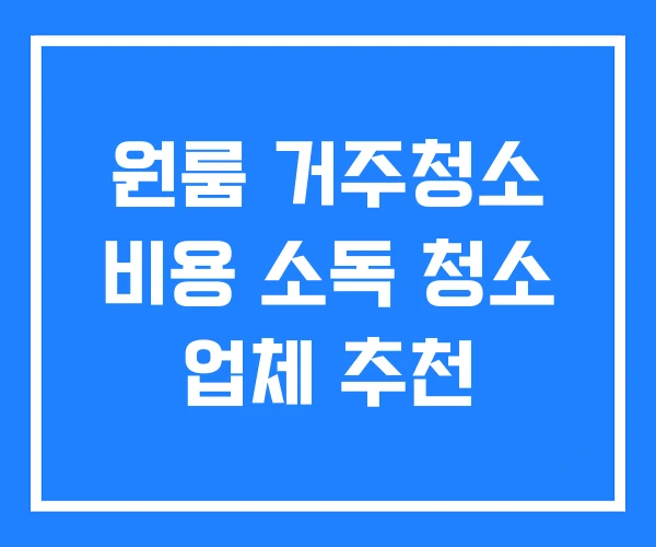 원룸 거주청소 비용 소독 청소 업체 추천 원룸 거주청소 비용 소독 청소 업체 추천
