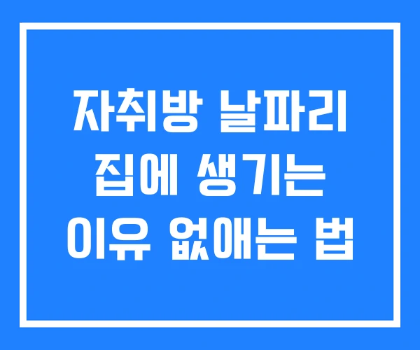 자취방 날파리 집에 생기는 이유 없애는 법 자취방 날파리 집에 생기는 이유 없애는 법