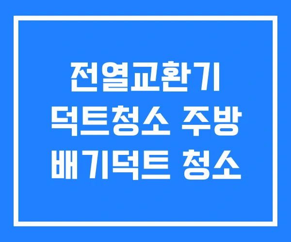 전열교환기 덕트청소 주방 배기덕트 청소 전열교환기 덕트청소 주방 배기덕트 청소