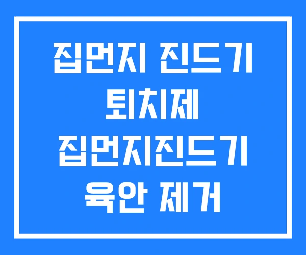 집먼지 진드기 퇴치제 집먼지진드기 육안 제거